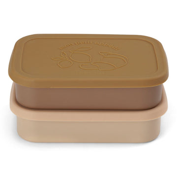 Konges Slojd - Lunchboxen siliconen set van 2 - Rose